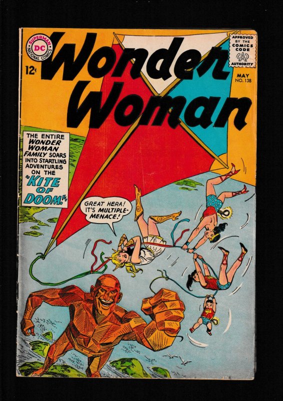 Wonder Woman #138 (1963) FN / THE KITE OF DOOM