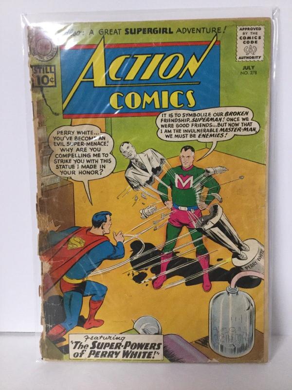 Action Comics 278 1.8 Gd- Good- Cover Detached DC Comics SA