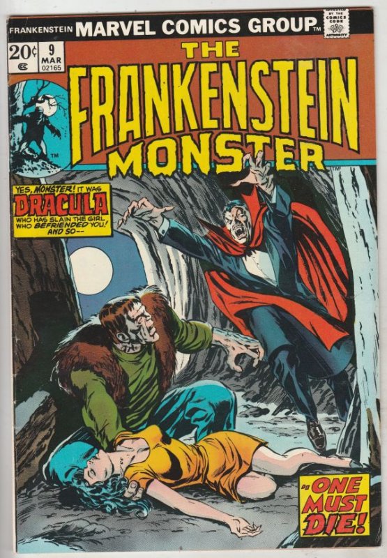 Frankenstein, the Monster of #9 (Mar-74) VF+ High-Grade Frankenstein