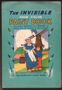 Invisible Four Color Paint Book #661 1936-paint with water only-unused-VG