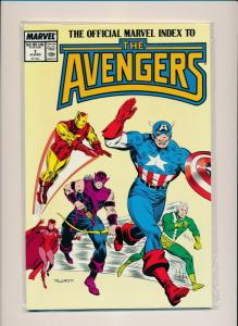 MARVEL set of 7- OFFICIAL INDEX TO THE AVENGERS #1-#7 1987/'88 VF (PF741) 