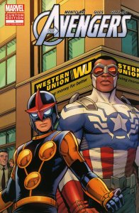 Avengers Presented by Western Union #1 VF ; Marvel | Falcon Nova