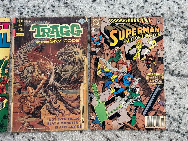 3 Comic Books Action Comics 670 + Tragg # 8 + Impact Winter Special 1 48 J869