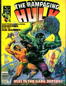 Rampaging Hulk #6 Marvel Comics Magazine 1977 FN