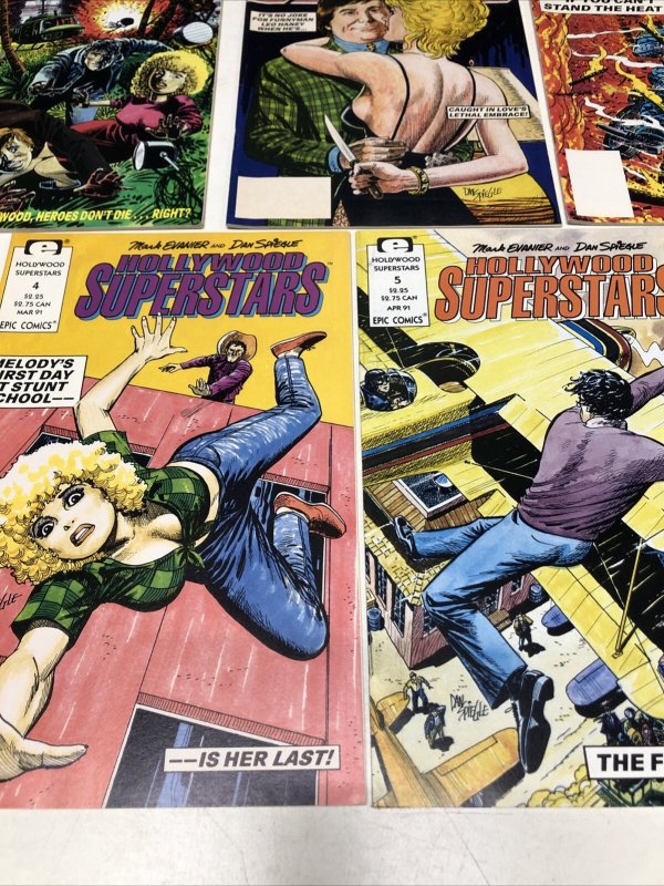 Hollywood Superstars (1991) Set Issues # 1-5 • Epic Comics • Mark Evanier • Dan
