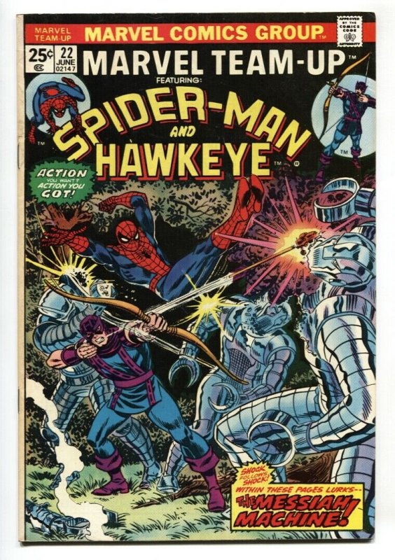 Marvel Team-Up #22 1974-SPIDER-MAN / HAWKEYE VF