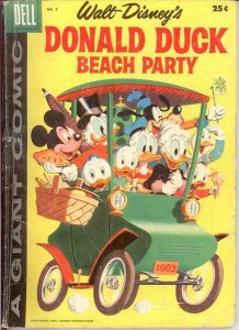 DONALD DUCK BEACH PARTY (1954-1959 DELL GIANT) 5 GOOD COMICS BOOK