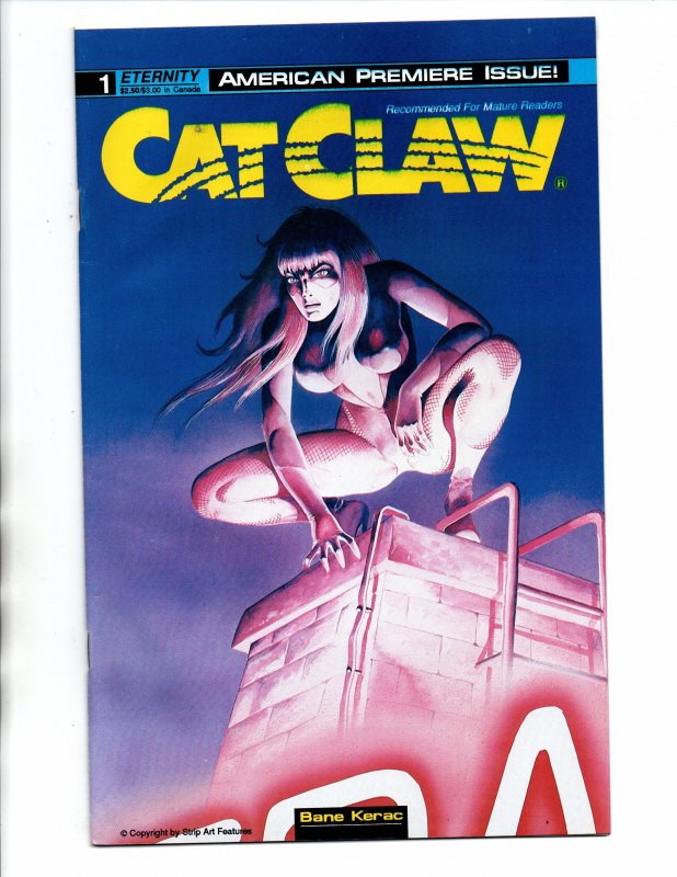 Cat Claw #1 2 3 4 6 8 & 9 Set -  Bad Girl - Eternity - 1990 - VF