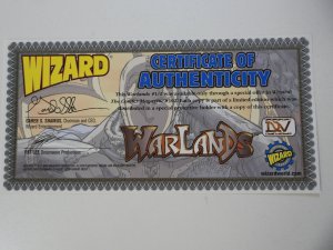 Warlands #½ (2000) Wizard Exclusive W/COA VF/NM Condition