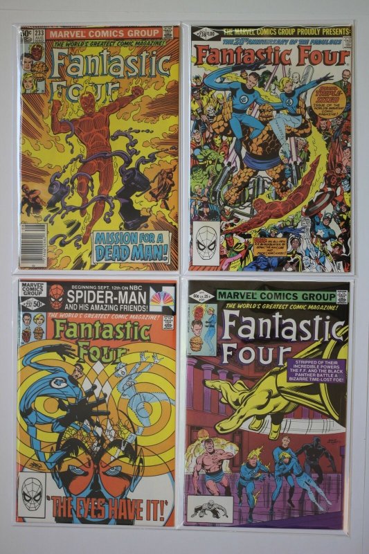 Fantastic Four 233 236 237 241 Lot of 4 Comic Books Bronze Age Marvel Comics