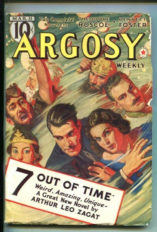 ARGOSY-03/11/1939-RED CIRCLE-RUDOLPH BELARSKI COVER-SCI-FI ISSUE-vf