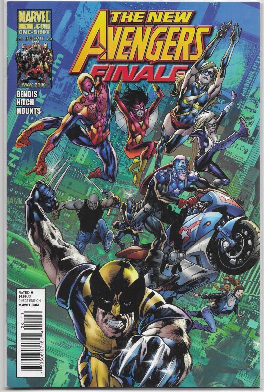 New Avengers Finale (2010) #1 VF Bendis/Hitch/Immonen, Luke Cage, Wolverine