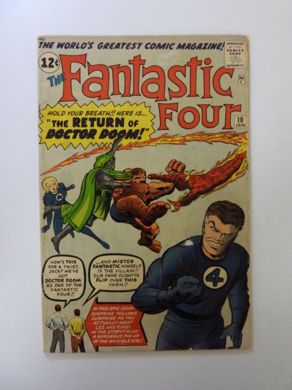 Fantastic Four #10 (1963) VG condition