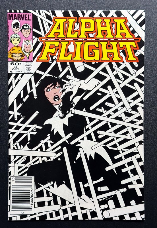 Alpha Flight #3 (1983) - [KEY] Negative Space Cover - VF