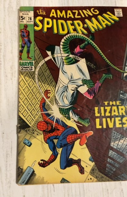 The Amazing Spider-Man #76 (1969) the lizard lives