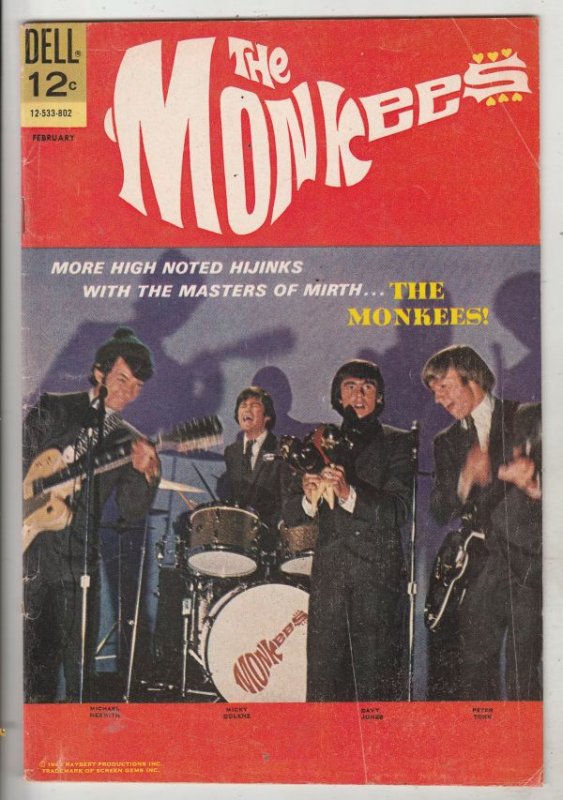 Monkees, The #9 (Feb-68) FN/VF+ High-Grade The Monkees (Peter Tork, David Jon...