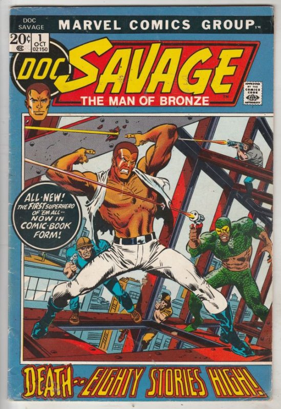 Doc Savage the Man of Bronze #1 (Oct-72) FN/VF Mid-High-Grade Doc Savage