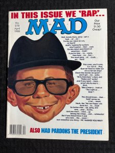 1988 MAD Magazine #278 FN 6.0 Alfred E Newman / In This Issue we Rap