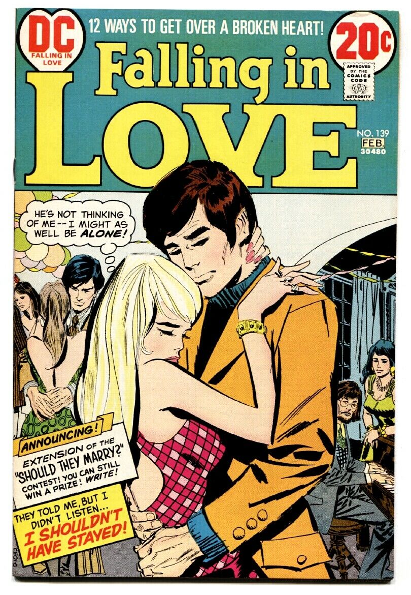Falling For The Enemy Comic Falling in Love #139 Comic Book 1973-Dc Romance-Love Problems | Comic
