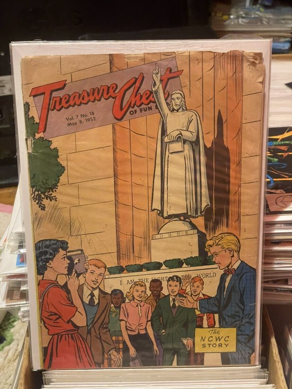 Lot of 7 Treasure Chest Vol. 7 #2, 9, 12, 14, 18, 19 20 (1952 George Pflaum)
