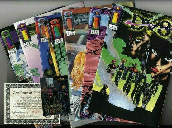 Rare Sealed DV8 COLLECTORS PACK w/Limited Edition Signed Card WILDSTORM EMPORIUM