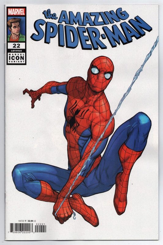 Amazing Spider-Man #22 Stefano Caselli Marvel Icon Variant (Marvel, 2023) NM 