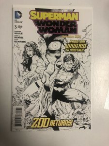 Superman Wonder Woman (2014) # 3 (NM) Variant Sketch Cover