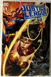 ?~DC~JUSTICE LEAGUE #1 ?~TYLER KIRKHAM~3 BOOK SET~?~TRADE,VIRGIN,& SKETCH~?