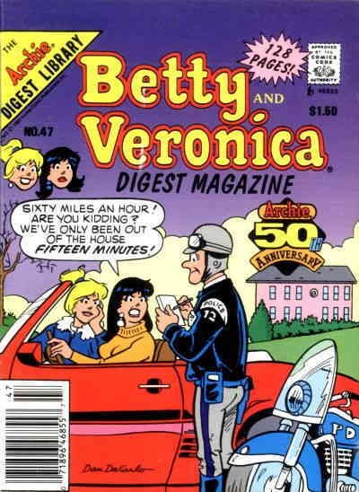 Betty and Veronica Digest Magazine #47 (Newsstand) FN ; Archie |