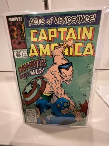 Captain America #365  1989  9.0 (our highest grade)  Namor! Acts of Vengeance!