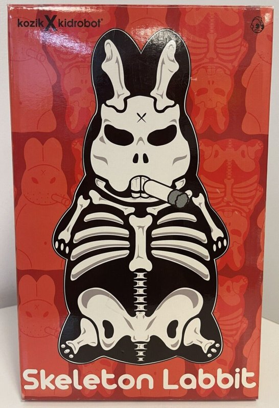 Kozik X Kidrobot 10 inch Skeleton Labbit Signed By Frank Kozik WH