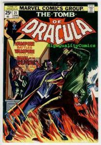 TOMB of DRACULA #21, FN+, Vampire, Blade, Marv Wolfman, 1972, Colan, Tom Palmer