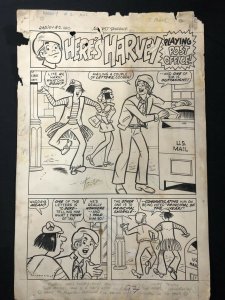 Harvey #2 Page 1 Original Comic Art 1970