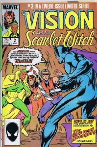 Vision and the Scarlet Witch #2 ORIGINAL Vintage 1985 Marvel Comics Wandavision