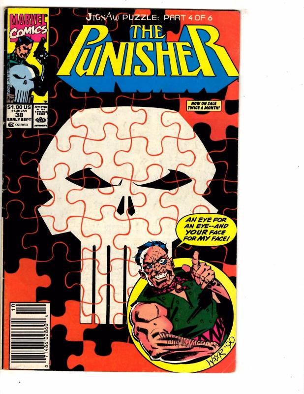 Lot Of 10 Punisher Marvel Comic Books # 25 26 37 38 39 41 43 44 51 52 J209