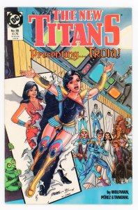 New Titans #55 Marv Wolfman George Pérez 1st Troia VF+