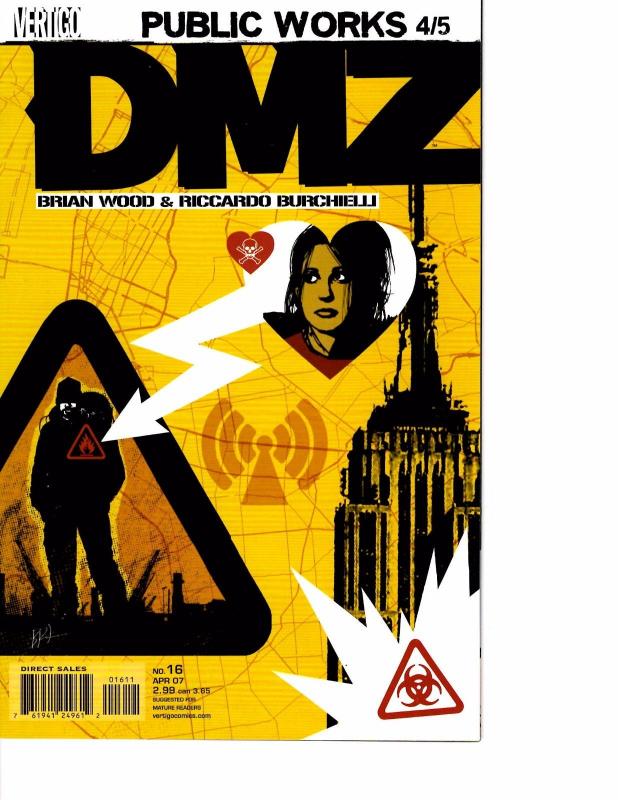 Lot Of 4 DMZ Vertigo Comic Books #11 12 13 16 Iron Man  AK5