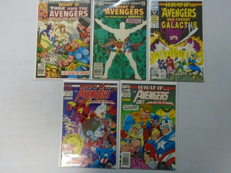 What If? lot 11 different Avengers issues avg 7.0 FN VF