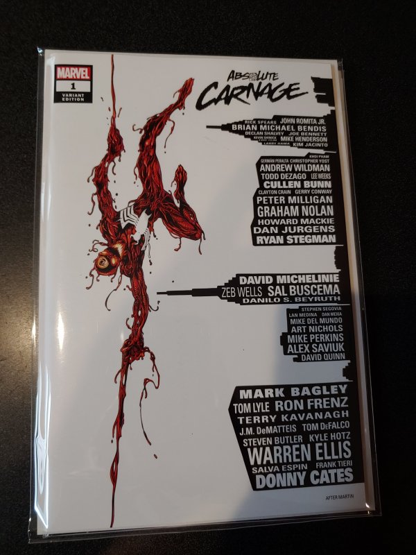 ABSOLUTE CARNAGE #1 SCORPION COMICS VARIANT BY BAGLEY