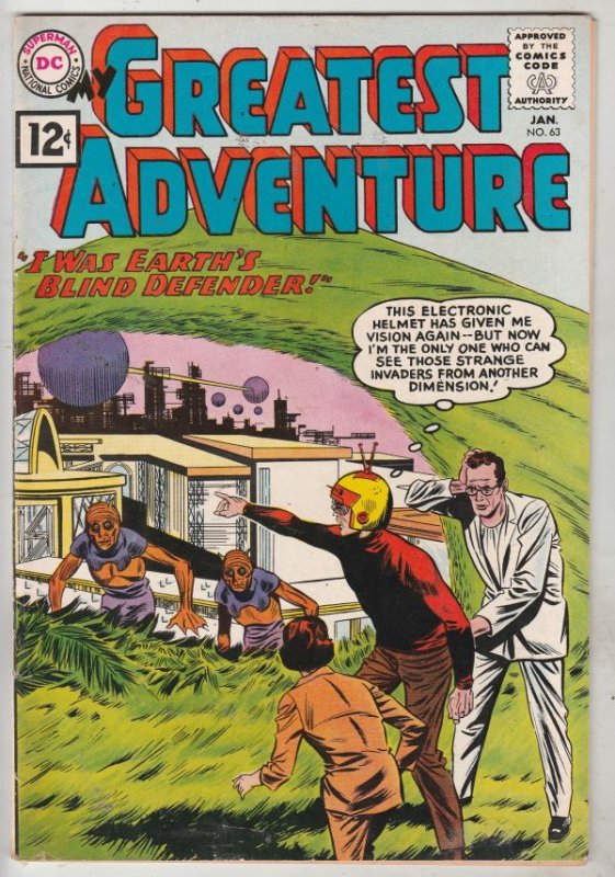 My Greatest Adventure #63 (Jan-62) FN/VF+ High-Grade This Electric Helmet Has...