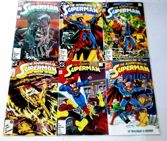 Adventures of Superman Comic Book Lot of 6 High Grade (cl#01)