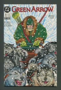 Green Arrow #8  /  9.4 NM  /  Mike Grell / September 1988