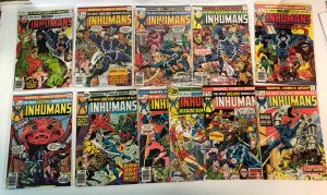 Inhumans (1975)# 2-12 F/VF Set ~ Marvel Comics | George Perez | Doug Moench