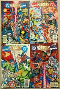 DC VERSUS MARVEL#1-4 NM LOT 1996 THANOS VS DARKSIED DC/MARVEL COMICS