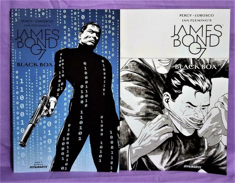 Benjamin Percy JAMES BOND 007 Black Box #5 Varaint Covers x 2 (Dynamite, 2017)!