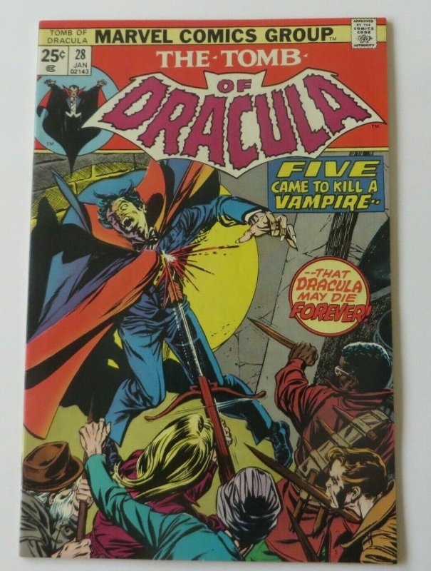 Tomb of Dracula #28 VF/NM Blade Cover 1st Print Marvel Bronze Age Horror Comic