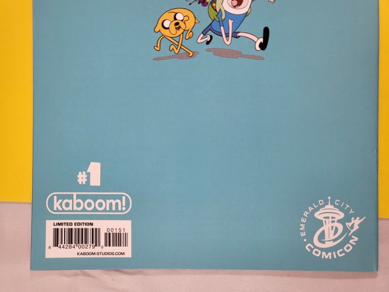Adventure Time #1 Emerald City Comic Con Virgin Variant 2012 Kaboom