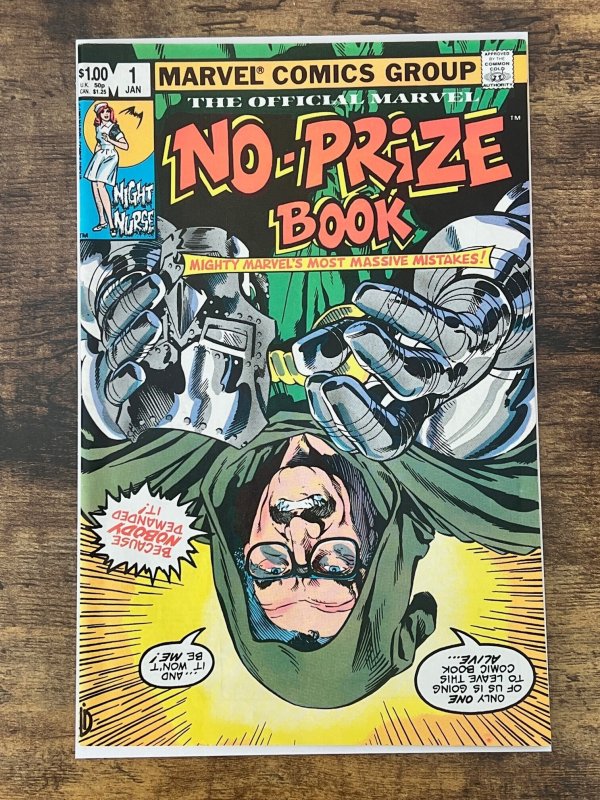 Marvel No-Prize Book (1983). VF/NM. Stan Lee-c as Dr. Doom by Golden. Kirby-a.