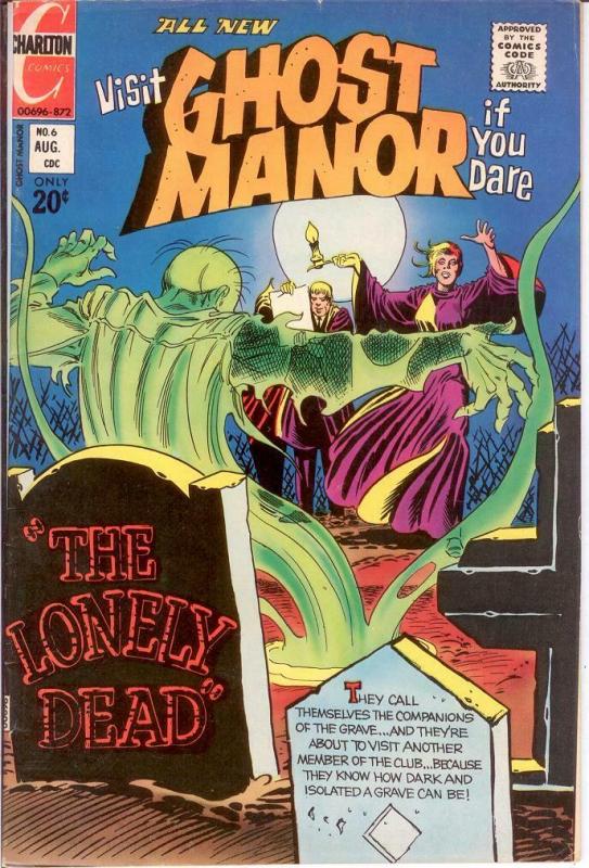 GHOST MANOR (1971-1984) 6 FINE August 1972 COMICS BOOK