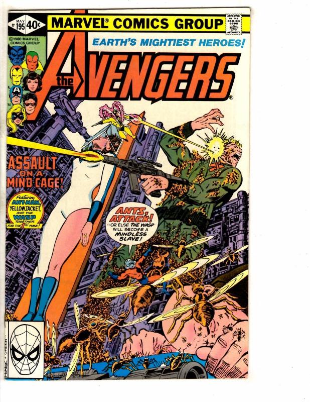 Avengers # 195 VF Marvel Comic Book Silver Surfer Vision Hulk Thor Iron Man J265